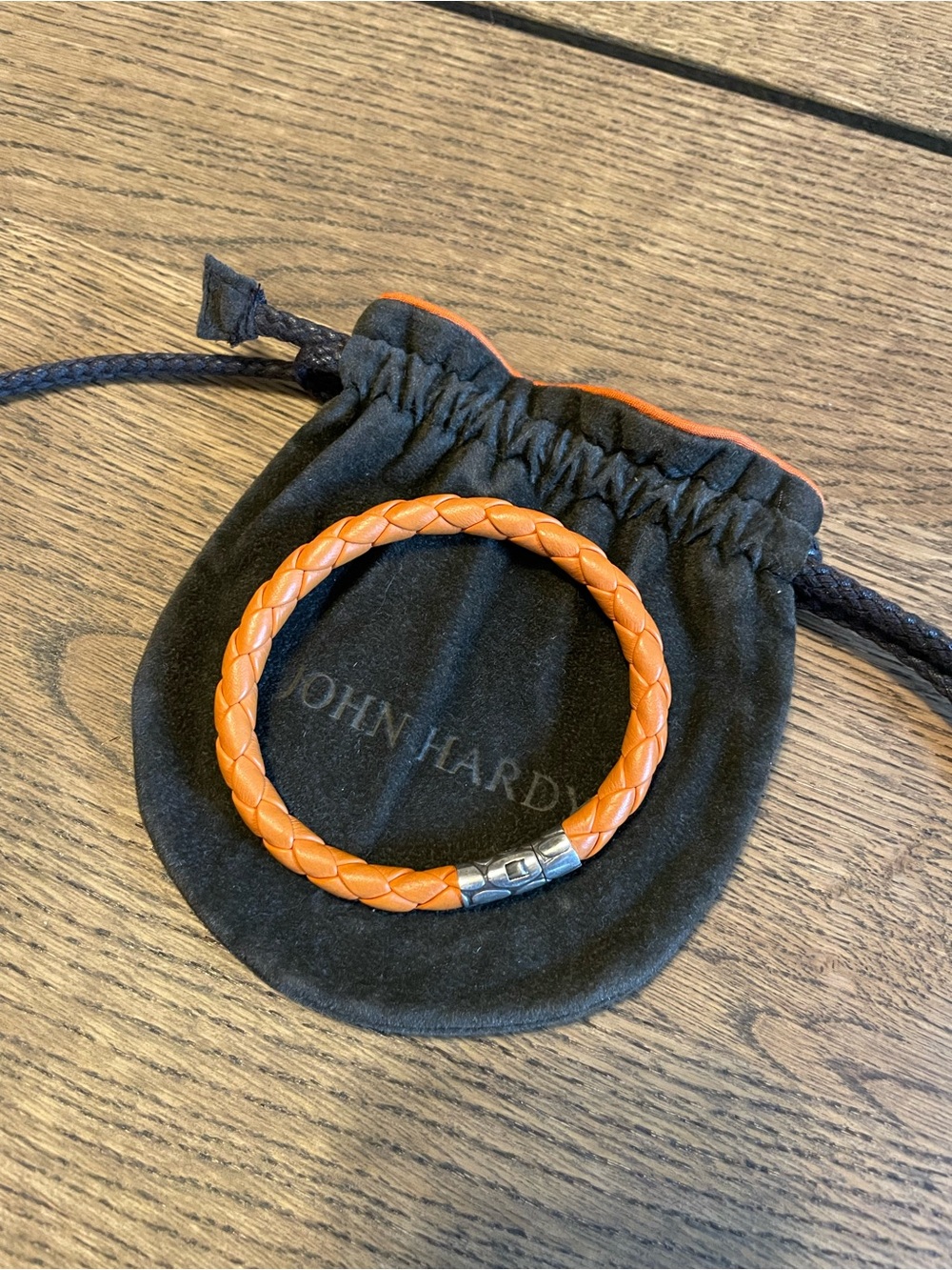 John Hardy  Leather Bracelet